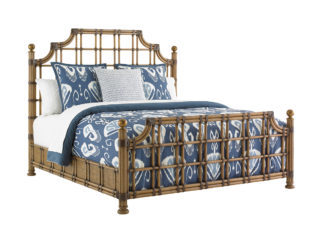 St. Kitts Rattan Bed 6/6 King