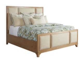 Crystal Cove Upholstered Panel Bed 6/6 King