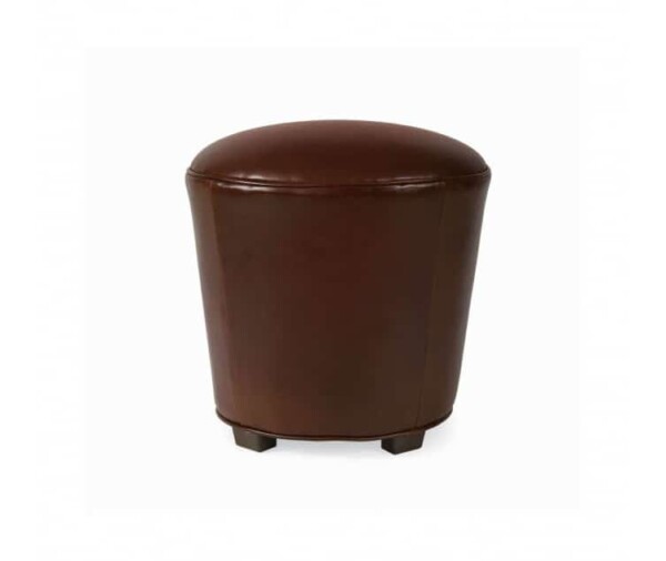 Muffette Leather Ottoman-Stool