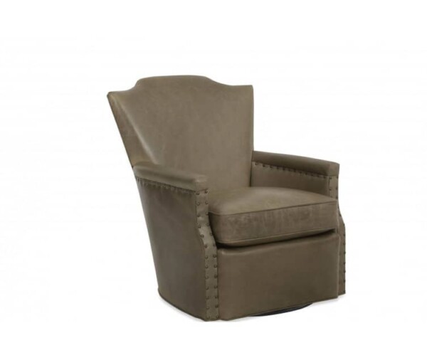 Jacque Leather Swivel Chair