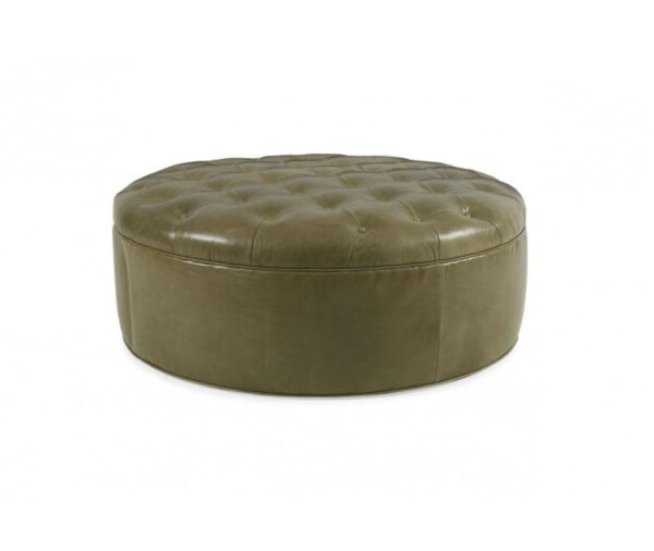 Columbus Large Leather Ottoman