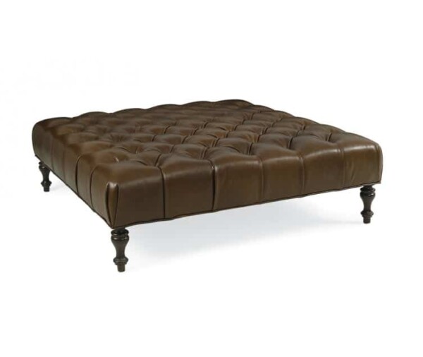 Nell Large Leather Ottoman