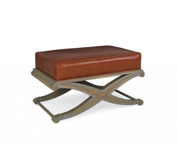 Essex Leather Ottoman