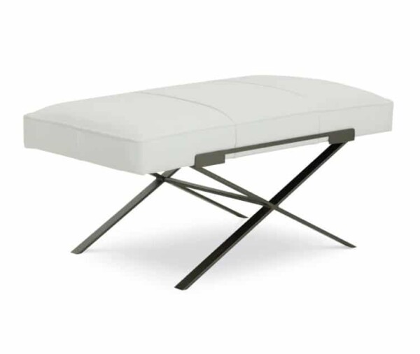 Dasha Large Leather Ottoman