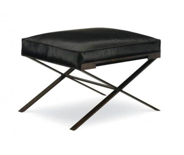 Dasha Small Leather Ottoman