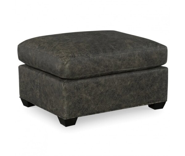 Murphey Leather Ottoman