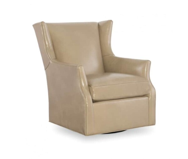 Holman Leather Swivel Glider Chair