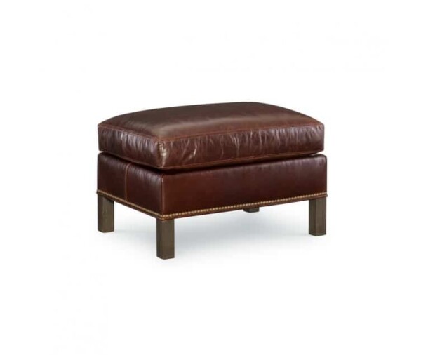 Liam Leather Ottoman