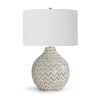 Chevron Bone Lamp