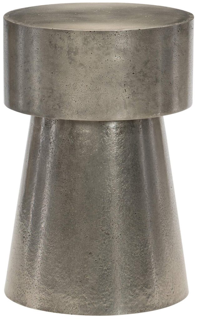 Metal Round Chairside Table