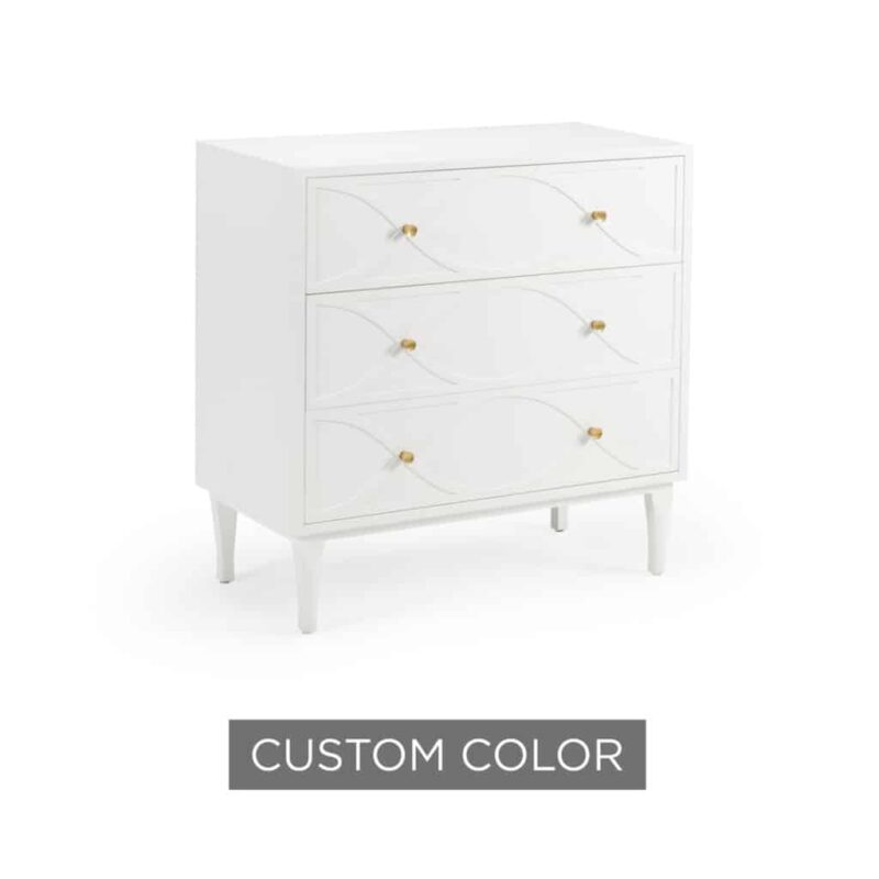 Custom Wave Bedside Chest