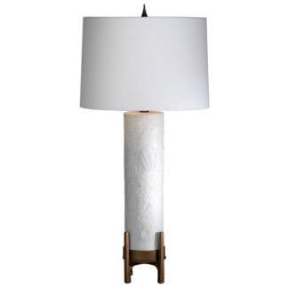 Fossil Column Lamp White