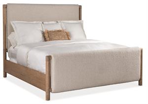 Queen Upholstered Panel Bed