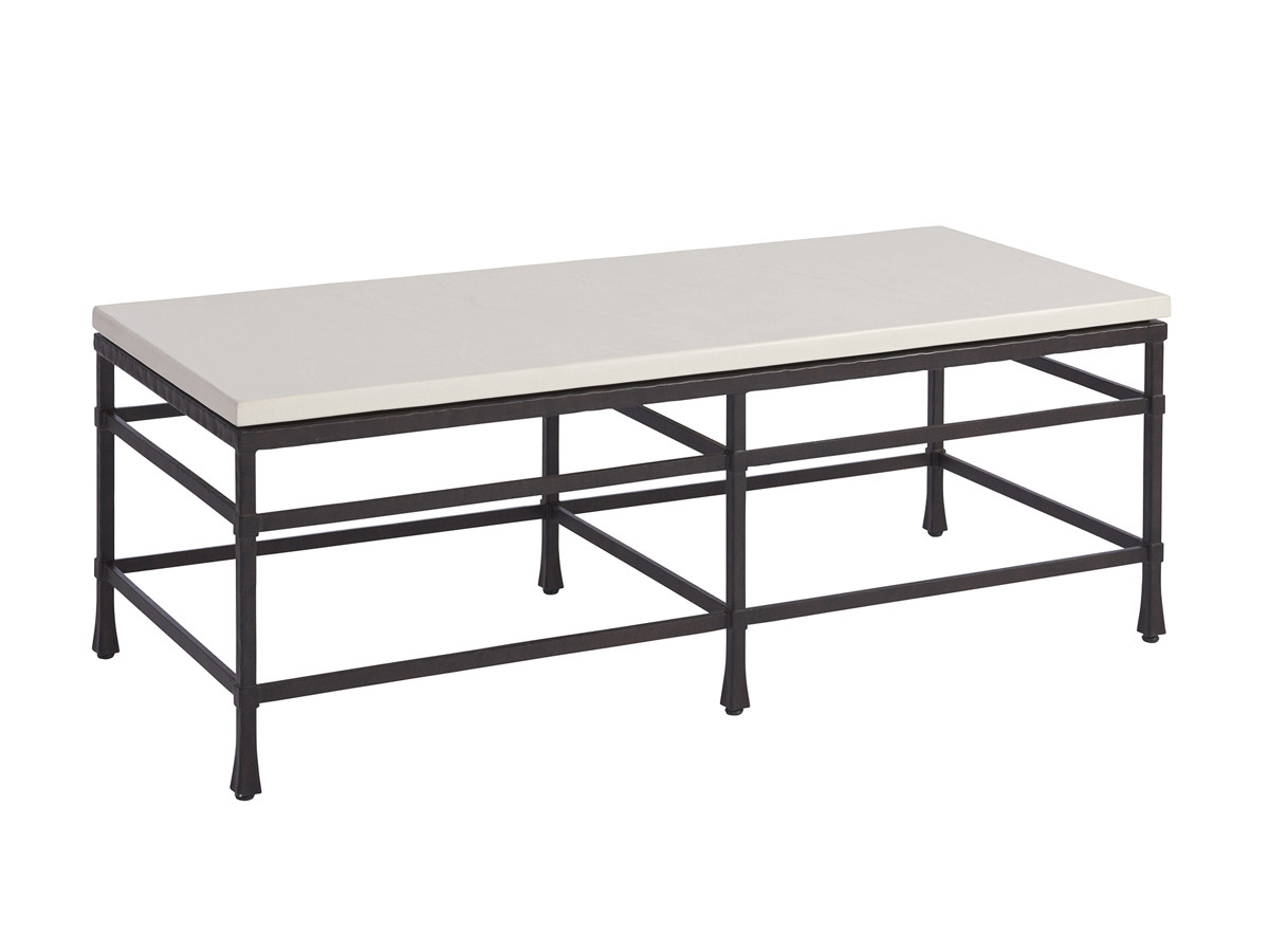 Breakwater Metal And Stone Cocktail Table